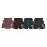Rhude Shorts Coconut Embroidery Casual Beach Stripe Shorts