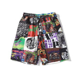 Shark Print Bape Shorts