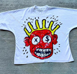 Street Unisex T-shirt Cartoon Portrait Pattern Street Tee