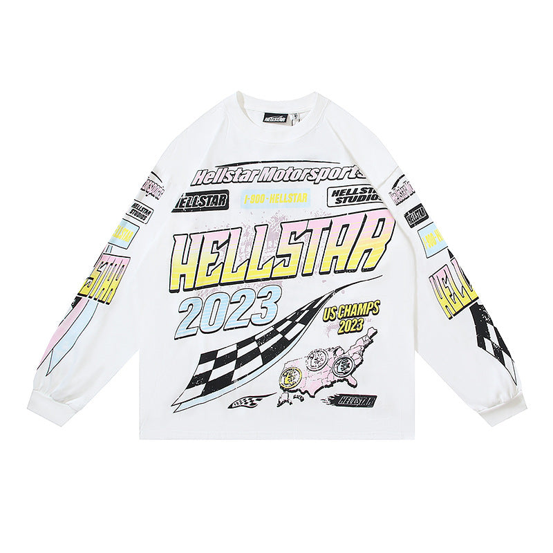 Hellstar long-sleeve T-shirt autumn, loose long-sleeve T-shirt