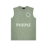 Purple Brand Tank T Shirts Sleeveless T-shirt Vest