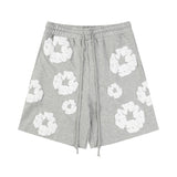 Denim Tears T Shirt ShortsPuff Print Short Sleeve T-shirt Loose Couple Shorts Suit(Options need to be purchased separately)