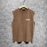 Purple Brand Distressed Tank T Shirts Distressed Sleeveless T-shirt Vest