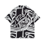 Rhude T Shirt Casual Short Sleeve Shirt Men's and Women's Shorts Shirt