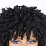 Women's Wigs Puffy Short Dreadlock Synthetic Wig
