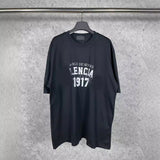 Men T-shirts Paris Print Short Sleeve Crew Neck T-Shirt Casual Half Sleeve
