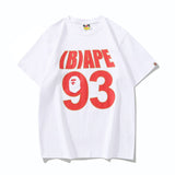 Bathing Ape T Shirt Spring and Summer No. 93 Fluorescent Printed WGM230g Short Sleeve T-Shirt