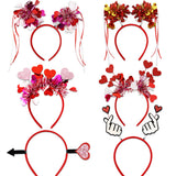 Themed Party Supplies Valentine's Day Heart Headband – Wedding, Bachelorette Party & Photo Prop