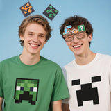 Themed Party Supplies Pixel Game Themed Headbands & Glasses – Children's Birthday Party Decorations