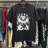 Purple Brand T Shirt Chess Print Short Sleeve T-Shirt