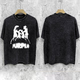 Purple Brand Distressed T Shirts Short Sleeve