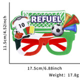Themed Party Supplies Germany Euro Cup Fan Glasses - Football Theme 24-Team Supporter Prop