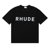Rhude T Shirt Letter Logo Printed Short Sleeve T-Shirt