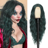Women's Wigs Middle Part Long Wavy Ombre Lace Front Wig