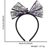 Halloween headband Halloween LED Headband – Tulle Bow with Glowing Skull & Ghost Lights