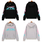 Hellstar Hoodie gradual change color print hoodie fall loose sweater