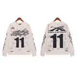 Hellstar Sweatshirt Autumn and Winter Crew Neck Loose
