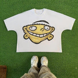 Street Unisex T-shirt Cartoon Portrait Pattern Street Tee