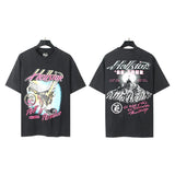 Hellstar T Shirt Washing Water Black Series Printed Short Sleeve T-Shirt