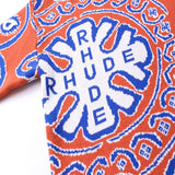 Rhude sweater micro-label letter totem jacquard crew neck sweater