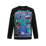 Hellstar long-sleeve T-shirt graffiti portrait print loose version casual long sleeve
