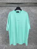 Men T-shirts Paris front and rear embroidery short-sleeved T-shirt loose casual half-sleeve