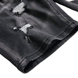 DSQ2 Short Jeans Ripped Patch Slim-fit Stretch Denim Shorts
