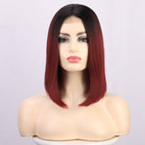 Women'S Wigs Short Bob Lace Front Synthetic Wig