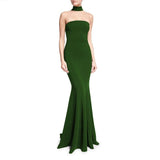 Women Party Dress Solid Color Elegant Evening Dress (Ss0416)