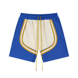 Rhude Shorts Striped Color Matching Tether Shorts