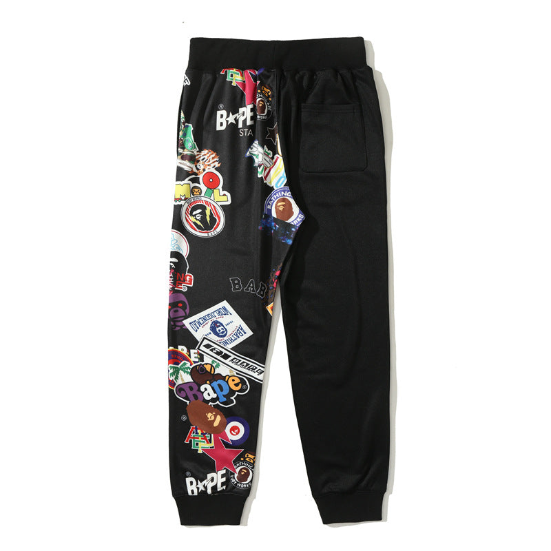 Bathing Ape Pants Men's and Women's Casual Pants