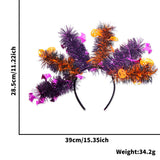 Halloween headband Halloween Large Headband – Colorful Long Tinsel Sticks