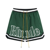 Rhude Shorts Striped Elastic Sport Mesh Shorts