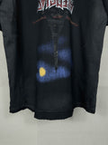 Men T-shirts Paris Inverted Tower Inkjet Printing Washed Old Damaged T-Shirts