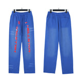 Hellstar JacketsHellstar Hoodie & Pants Wash Old Vintage Men's and Women's Loose Casual Sweater Sweatpants