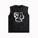 Purple Brand Distressed Tank T Shirts Distressed Sleeveless T-shirt Vest