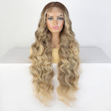Women's Wigs Long Curly Lace 13 * 4 Fiber Wigs
