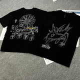 Mens T-shirts Travis Scott Cactus Jack In The Dark TEE Crew Neck Short Sleeve T-Shirt