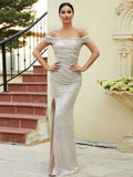 Women Party Dress Sequined Banquet Dress Evening Gown (Ss0416)