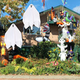 Halloween flag hanging ornaments Halloween White Ghost Hanging Decoration – Haunted House Horror Prop
