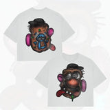 Street Unisex T-shirt Cartoon Pattern Street Tee