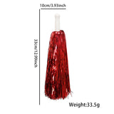 Themed Party Supplies  Cheerleading Pom-Poms – Fine Silk Weave, Dense Design for Cheer Performances & Sports Events