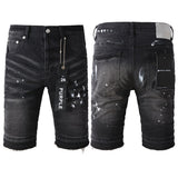 Purple Brand Denim Shorts High Street Black