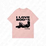 Street Unisex T-shirt Punk Harajuku pattern print Y2K cotton T-shirt