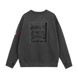 C.e sweatshirt spring & fall c.e double patch batik round neck pullover sweatshirt