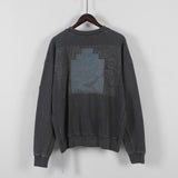 C.e sweatshirt spring & fall c.e embroiderletter batik round neck pullover sweatshirt