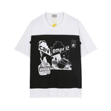 C.e t shirts creative character pattern round neck pullover short sleeve men and women