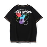 Bathing Ape T Shirt Summer Color Ape Man Colorful Short Sleeve T-Shirt
