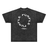 Purple Brand Distressed T Shirts Short Sleeve