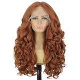 Women's Wigs Long Curly Hair Headgear Lace Wig